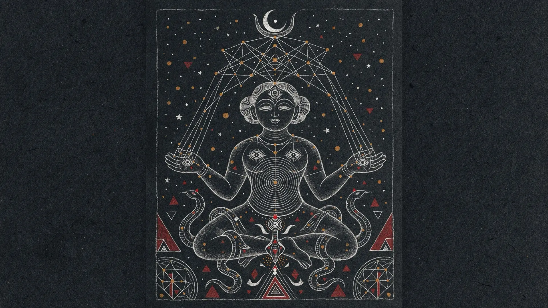 Woman meditating in space | consciousness and the Akashic field